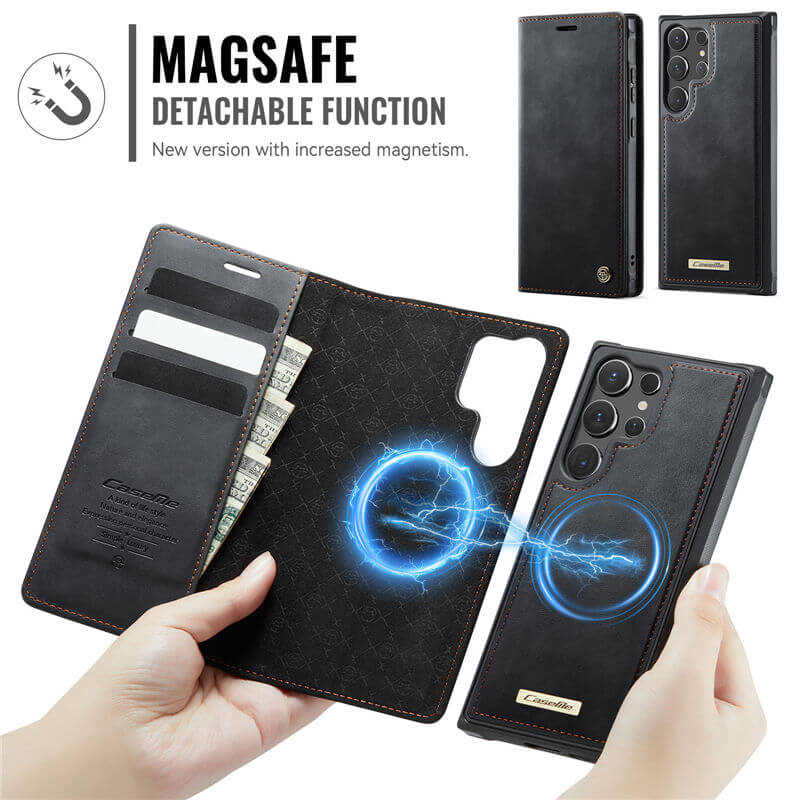 CaseMe Samsung Galaxy S23 Ultra 2-in-1 Magnetic Wallet Case