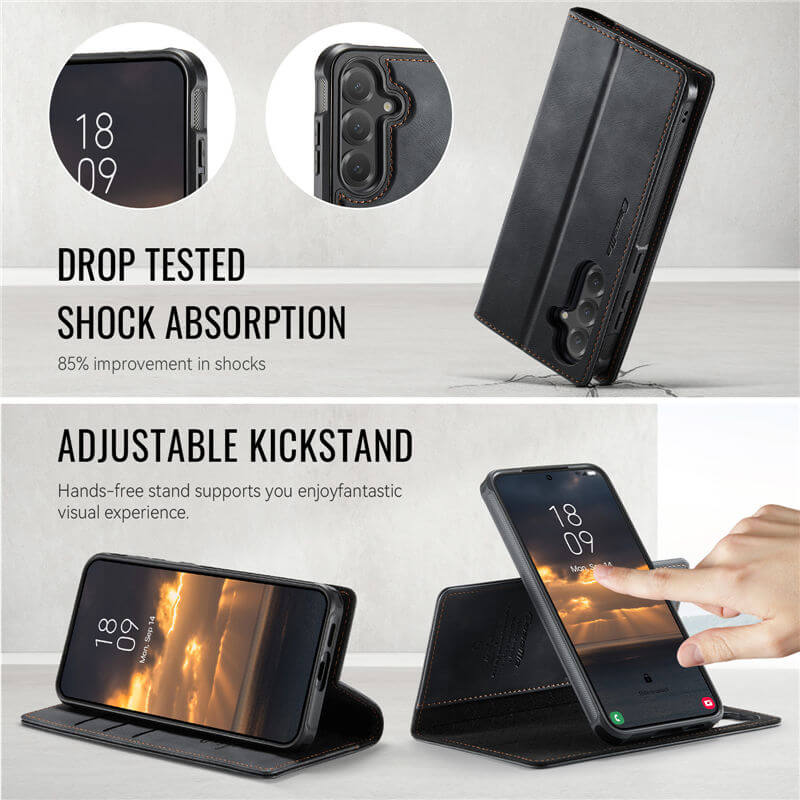 CaseMe Samsung Galaxy S23 Plus 2-in-1 Magnetic Wallet Case
