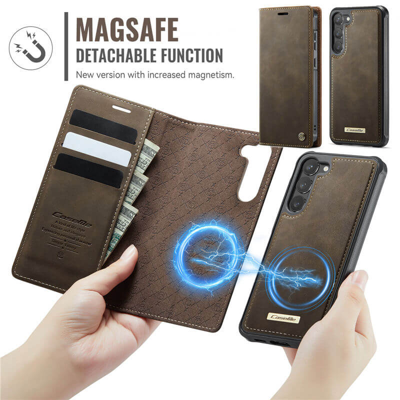 CaseMe Samsung Galaxy S23 2-in-1 Magnetic Wallet Case