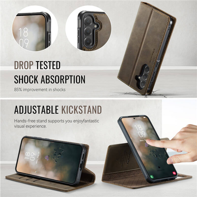 CaseMe Samsung Galaxy S23 2-in-1 Magnetic Wallet Case