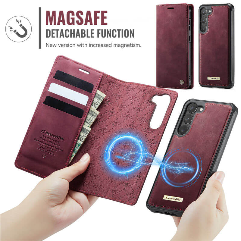 CaseMe Samsung Galaxy S23 2-in-1 Magnetic Wallet Case