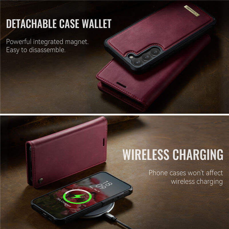 CaseMe Samsung Galaxy S23 2-in-1 Magnetic Wallet Case