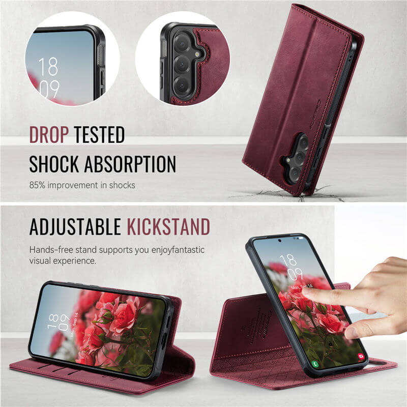 CaseMe Samsung Galaxy S23 2-in-1 Magnetic Wallet Case