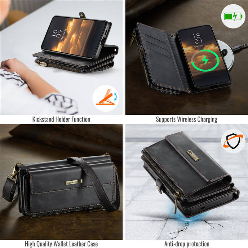 CaseMe Samsung Galaxy S25 Plus Crossbody Wallet Case