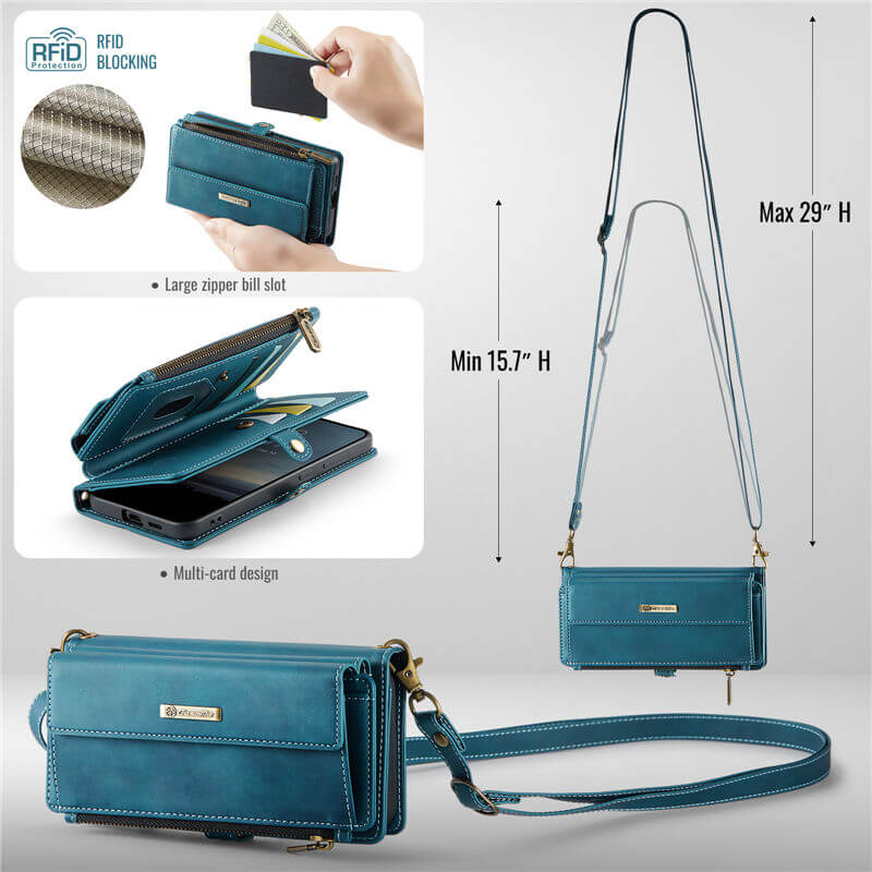 CaseMe Samsung Galaxy S25 Plus Crossbody Wallet Case