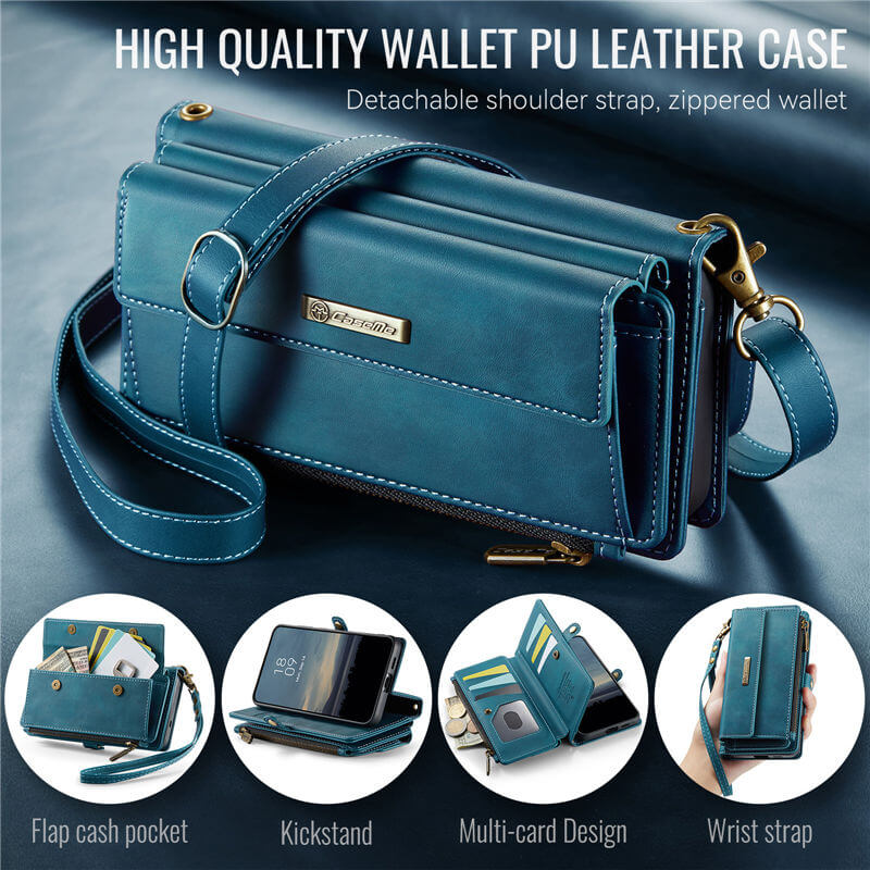 CaseMe Samsung Galaxy S25 Plus Crossbody Wallet Case