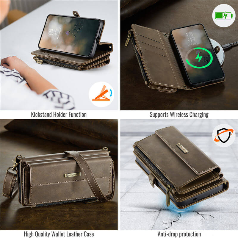 CaseMe Samsung Galaxy S25 Plus Crossbody Wallet Case