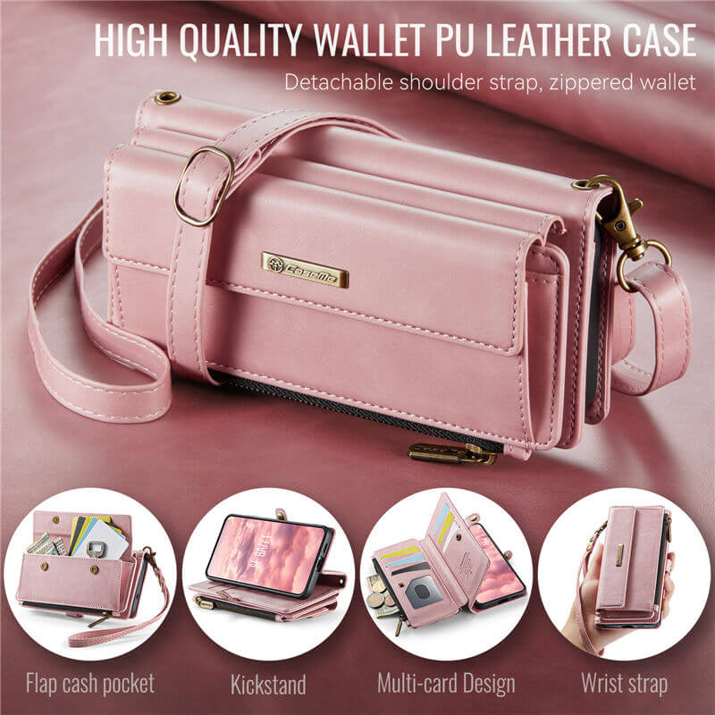 CaseMe Samsung Galaxy S24 FE Crossbody Wallet Case