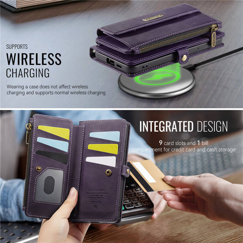 CaseMe Samsung Galaxy S25 Plus Crossbody Wallet Case