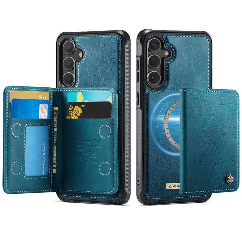 CaseMe Samsung Galaxy S25 Plus 2-in-1 Detachable Magnetic Wallet Case