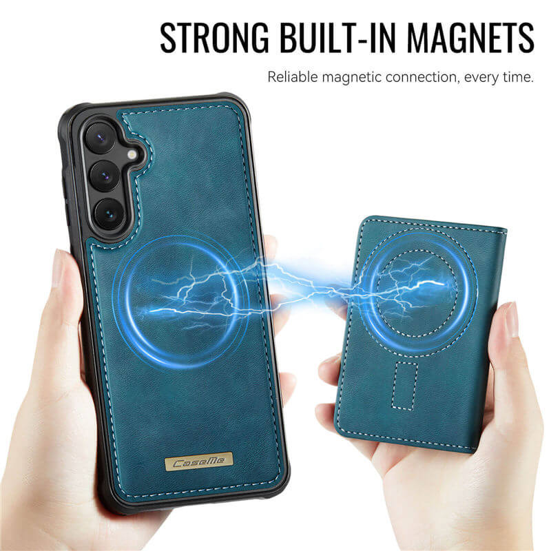 CaseMe Samsung Galaxy S25 Plus 2-in-1 Detachable Magnetic Wallet Case
