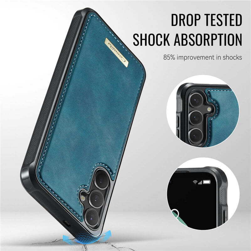 CaseMe Samsung Galaxy S25 Plus 2-in-1 Detachable Magnetic Wallet Case