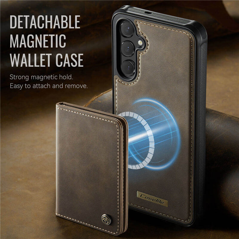 CaseMe Samsung Galaxy S24 Plus 2-in-1 Detachable Magnetic Wallet Case