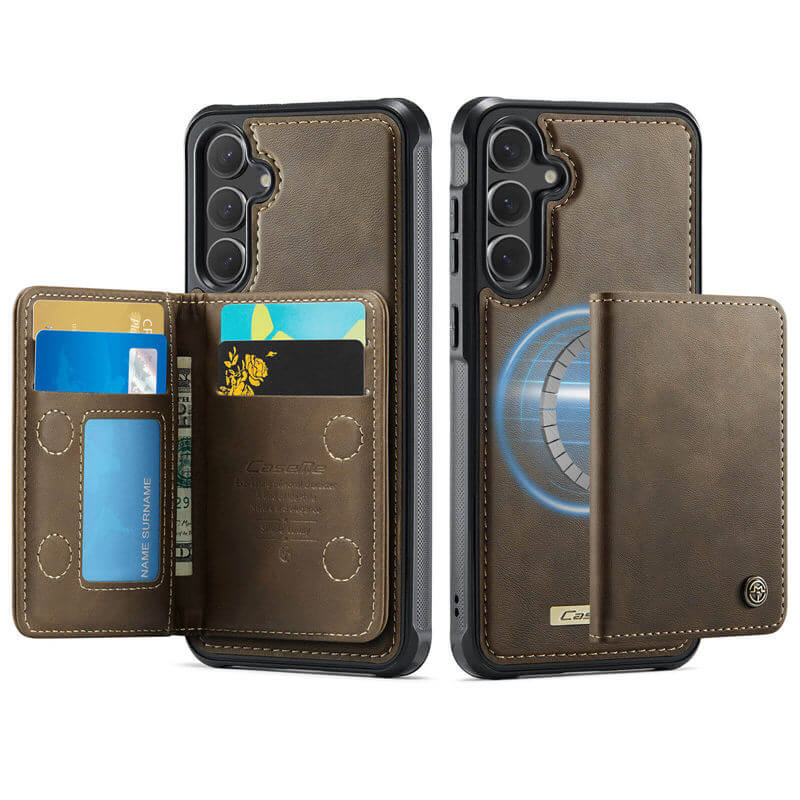 CaseMe Samsung Galaxy S24 Plus 2-in-1 Detachable Magnetic Wallet Case