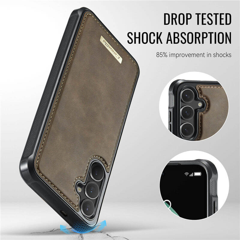 CaseMe Samsung Galaxy S24 Plus 2-in-1 Detachable Magnetic Wallet Case