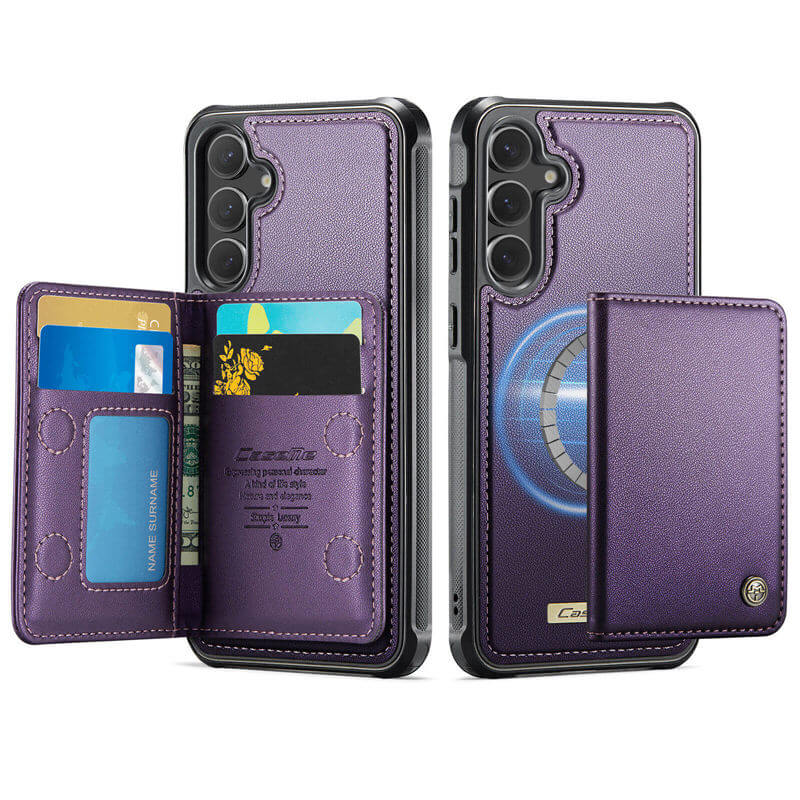 CaseMe Samsung Galaxy S24 Plus 2-in-1 Detachable Magnetic Wallet Case