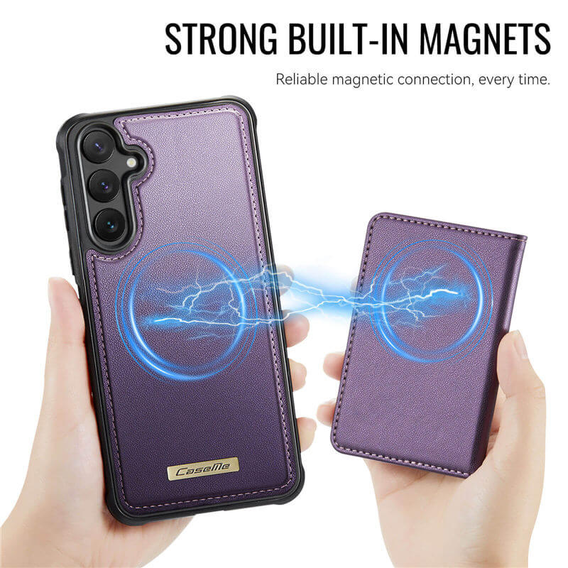 CaseMe Samsung Galaxy S24 Plus 2-in-1 Detachable Magnetic Wallet Case