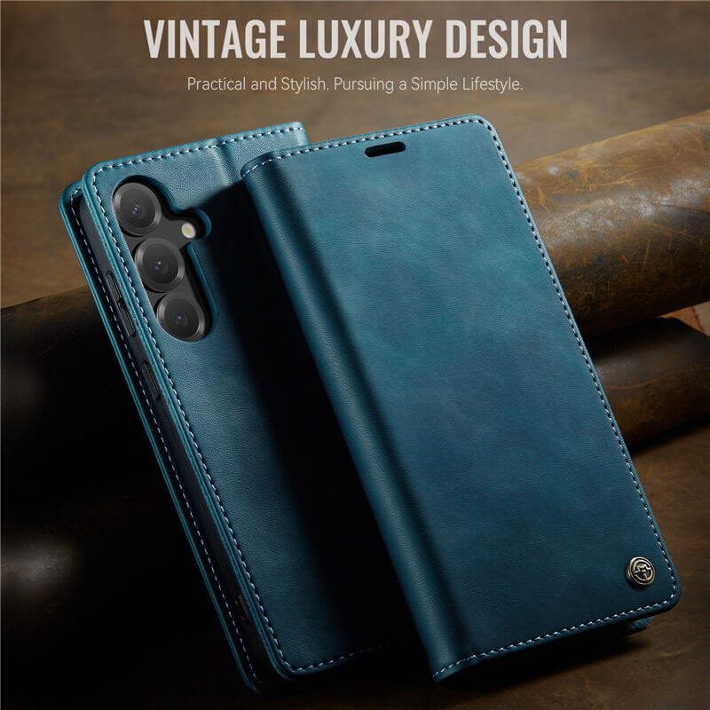 CaseMe Samsung Galaxy S24 FE Magnetic Wallet Case with RFID Blocking