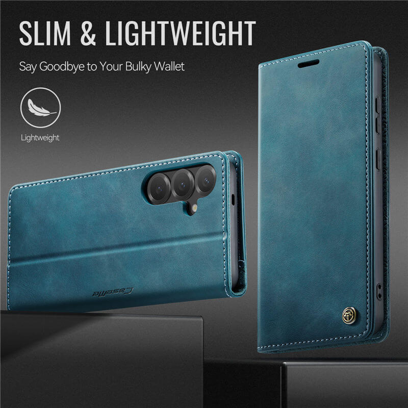 CaseMe Samsung Galaxy S24 FE Magnetic Wallet Case with RFID Blocking