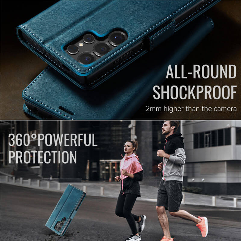 CaseMe Samsung Galaxy S25 Ultra Magnetic Wallet Case with RFID Blocking