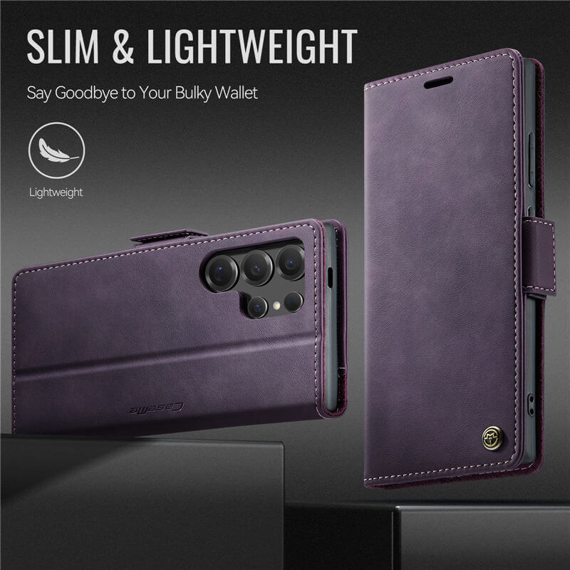 CaseMe Samsung Galaxy S25 Ultra Magnetic Wallet Case with RFID Blocking