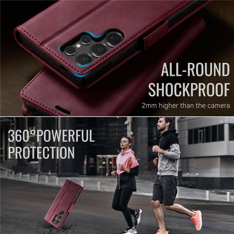 CaseMe Samsung Galaxy S25 Ultra Magnetic Wallet Case with RFID Blocking