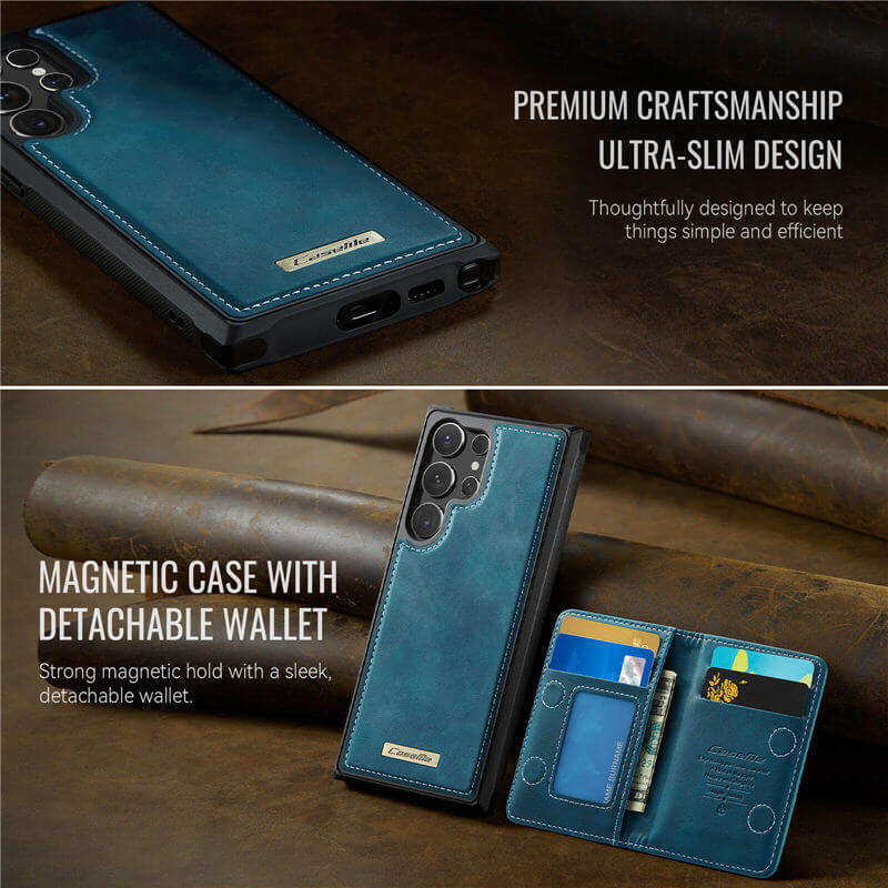 CaseMe Samsung Galaxy S24 Ultra 2-in-1 Detachable Magnetic Wallet Case