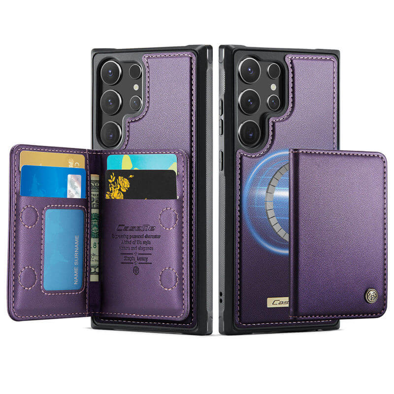 CaseMe Samsung Galaxy S24 Ultra 2-in-1 Detachable Magnetic Wallet Case