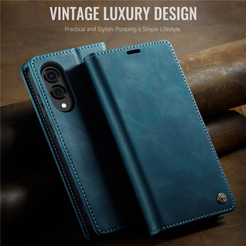 CaseMe Samsung Galaxy S25 Edge Magnetic Wallet Case with RFID Blocking