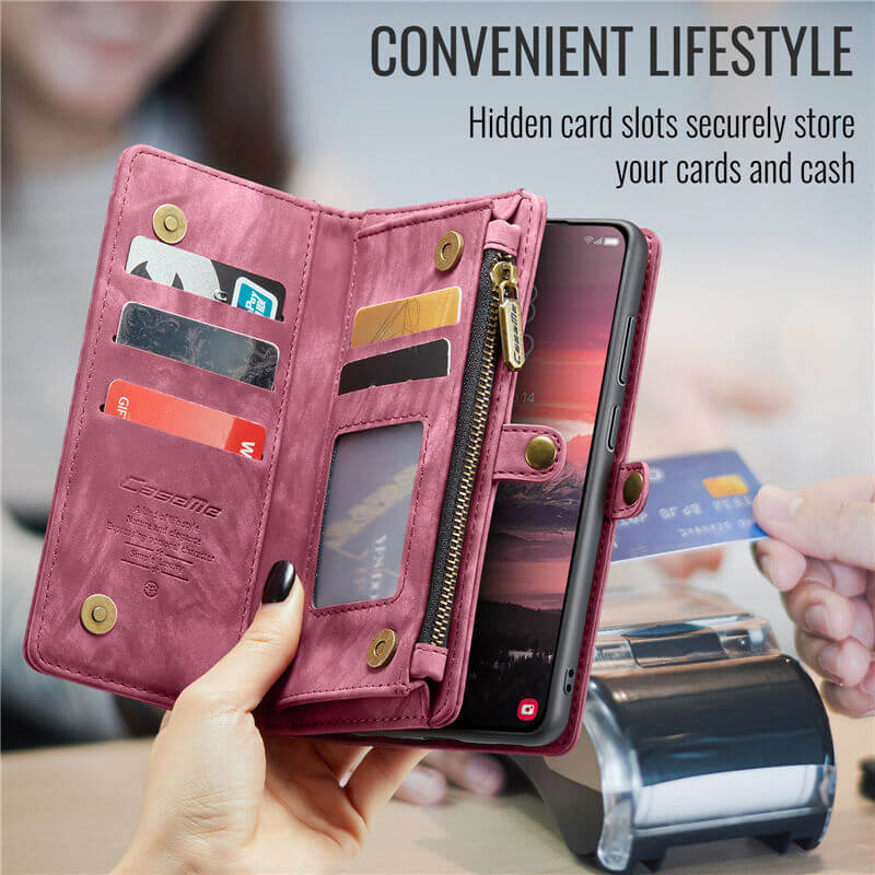 CaseMe Samsung Galaxy S25 Edge Wallet Case with Wrist Strap