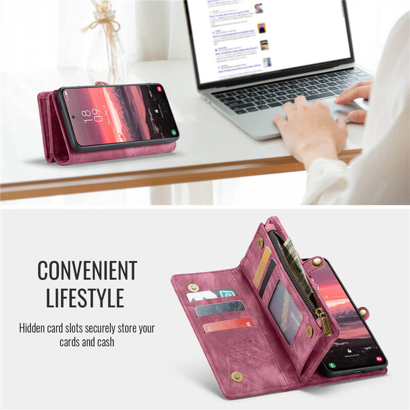 CaseMe Samsung Galaxy S25 Edge Wallet Case with Wrist Strap