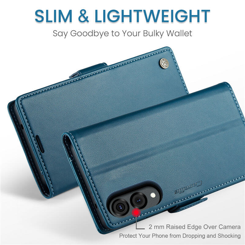 CaseMe Samsung Galaxy S25 Edge Wallet RFID Blocking Case