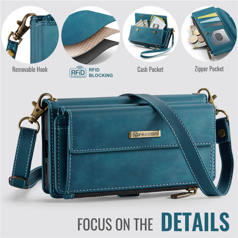 CaseMe Samsung Galaxy S25 Edge Crossbody Wallet Case