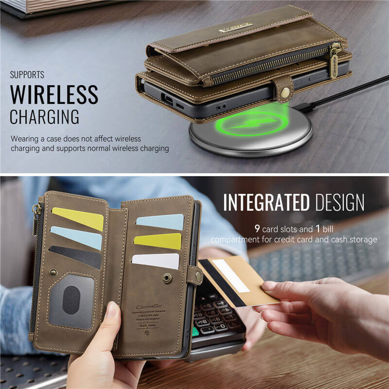 CaseMe Samsung Galaxy S25 Edge Crossbody Wallet Case