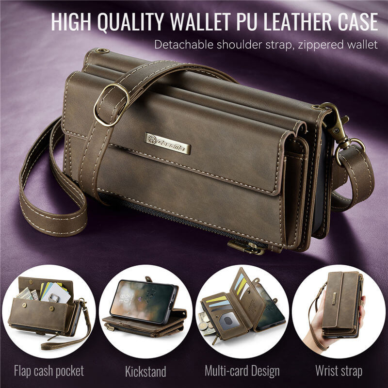 CaseMe Samsung Galaxy S25 Edge Crossbody Wallet Case