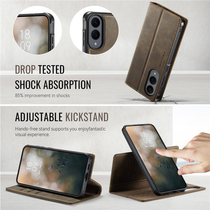 CaseMe Samsung Galaxy S25 Edge 2-in-1 Magnetic Wallet Case