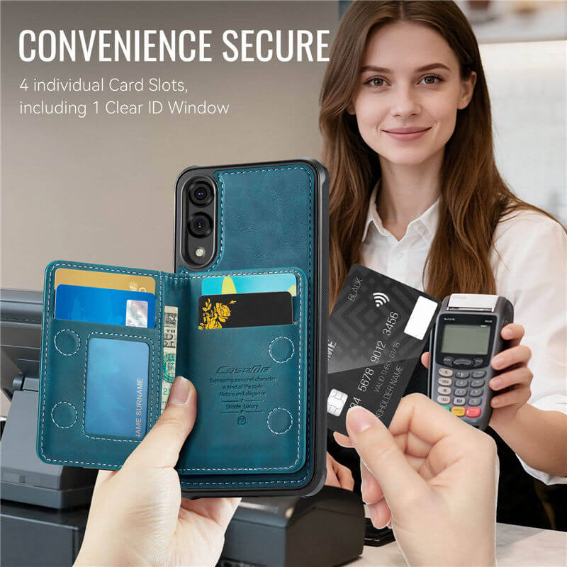 CaseMe Samsung Galaxy S25 Edge 2-in-1 Detachable Magnetic Wallet Case