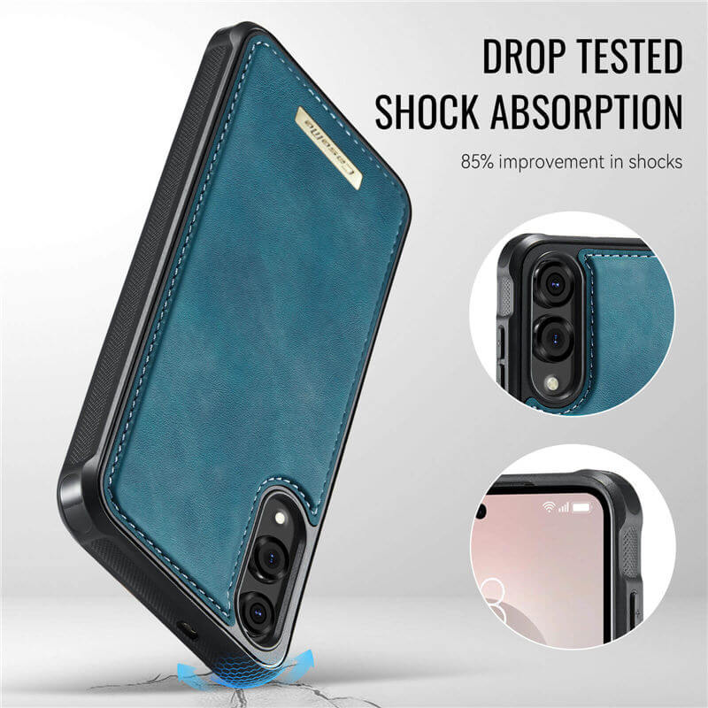 CaseMe Samsung Galaxy S25 Edge 2-in-1 Detachable Magnetic Wallet Case
