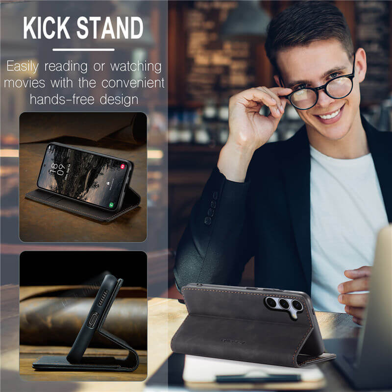CaseMe Samsung Galaxy S25 FE Wallet Suede Leather Case