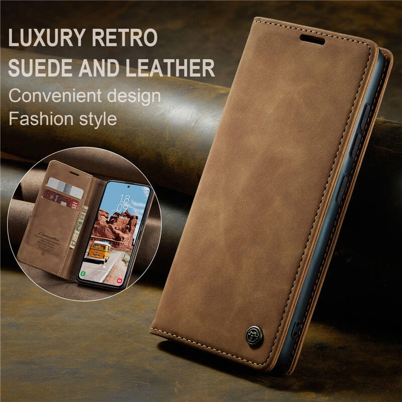 CaseMe Samsung Galaxy S25 FE Wallet Suede Leather Case