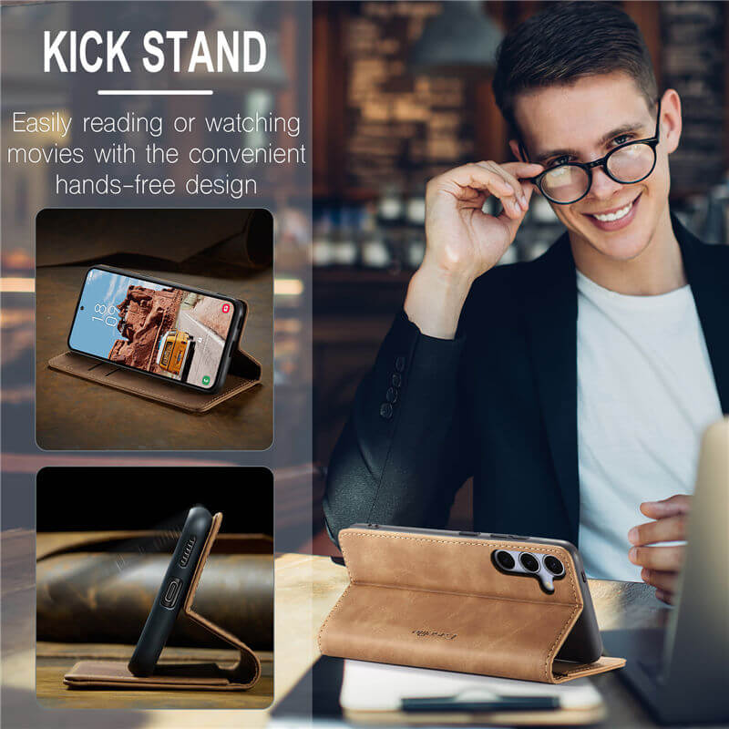 CaseMe Samsung Galaxy S25 FE Wallet Suede Leather Case