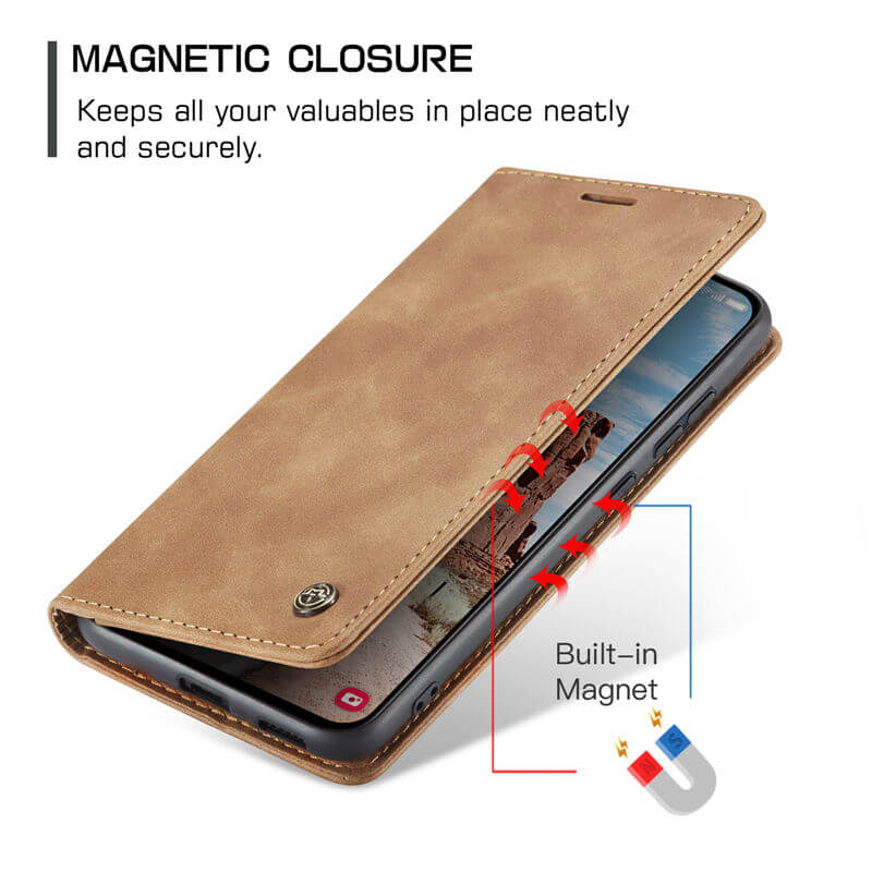 CaseMe Samsung Galaxy S25 FE Wallet Suede Leather Case