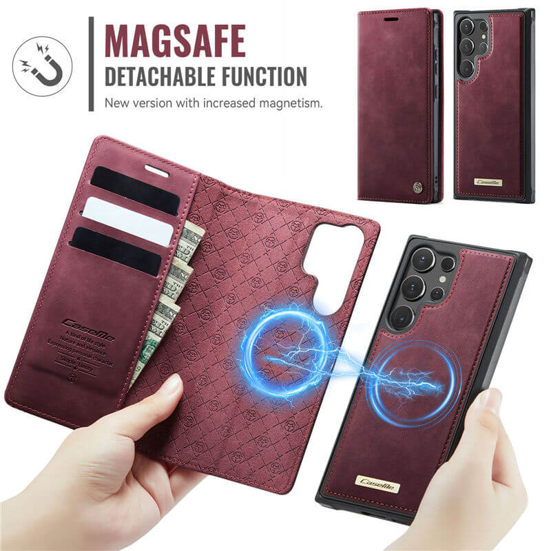CaseMe Samsung Galaxy S25 Ultra 2-in-1 Magnetic Wallet Case