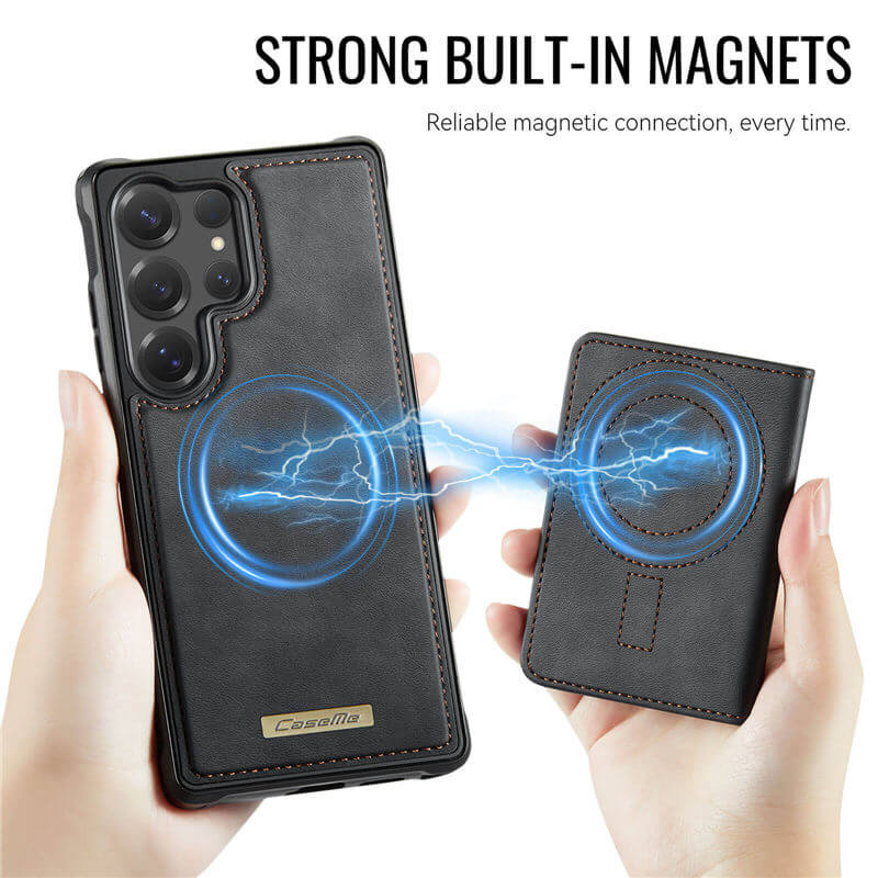 CaseMe Samsung Galaxy S25 Ultra 2-in-1 Detachable Magnetic Wallet Case