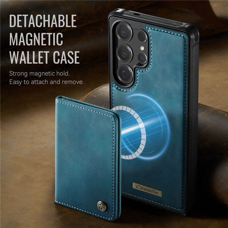 CaseMe Samsung Galaxy S25 Ultra 2-in-1 Detachable Magnetic Wallet Case
