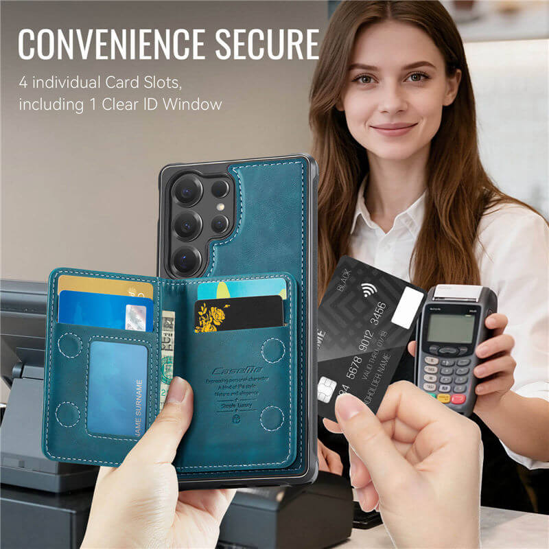 CaseMe Samsung Galaxy S25 Ultra 2-in-1 Detachable Magnetic Wallet Case
