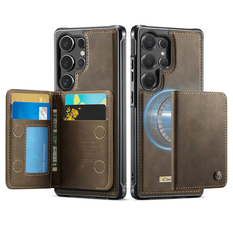 CaseMe Samsung Galaxy S25 Ultra 2-in-1 Detachable Magnetic Wallet Case