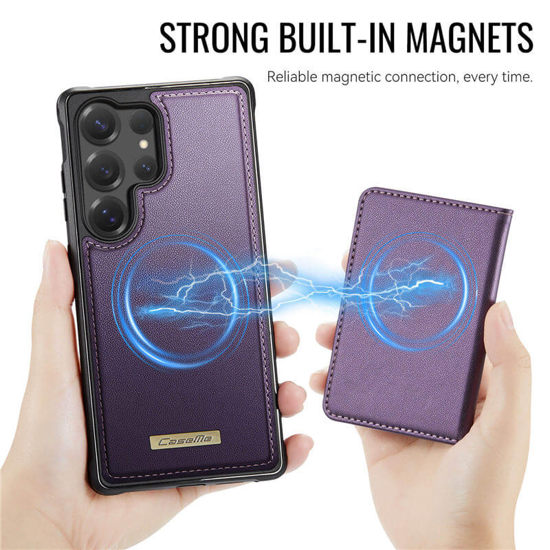 CaseMe Samsung Galaxy S25 Ultra 2-in-1 Detachable Magnetic Wallet Case