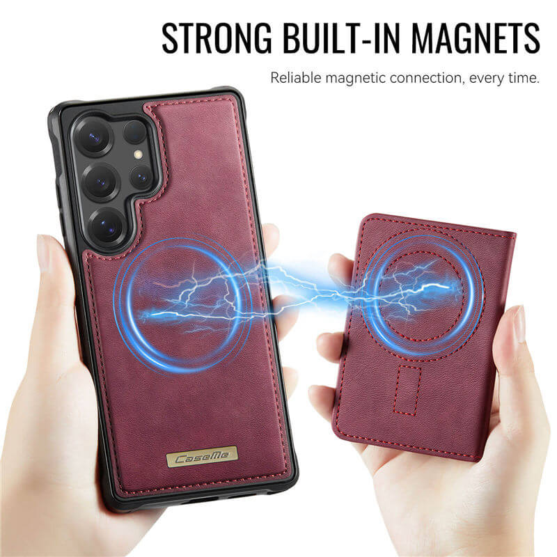 CaseMe Samsung Galaxy S25 Ultra 2-in-1 Detachable Magnetic Wallet Case