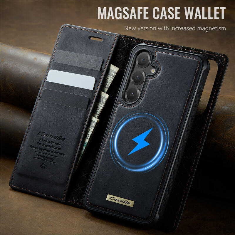 CaseMe Samsung Galaxy S25 2-in-1 Magnetic Wallet Case